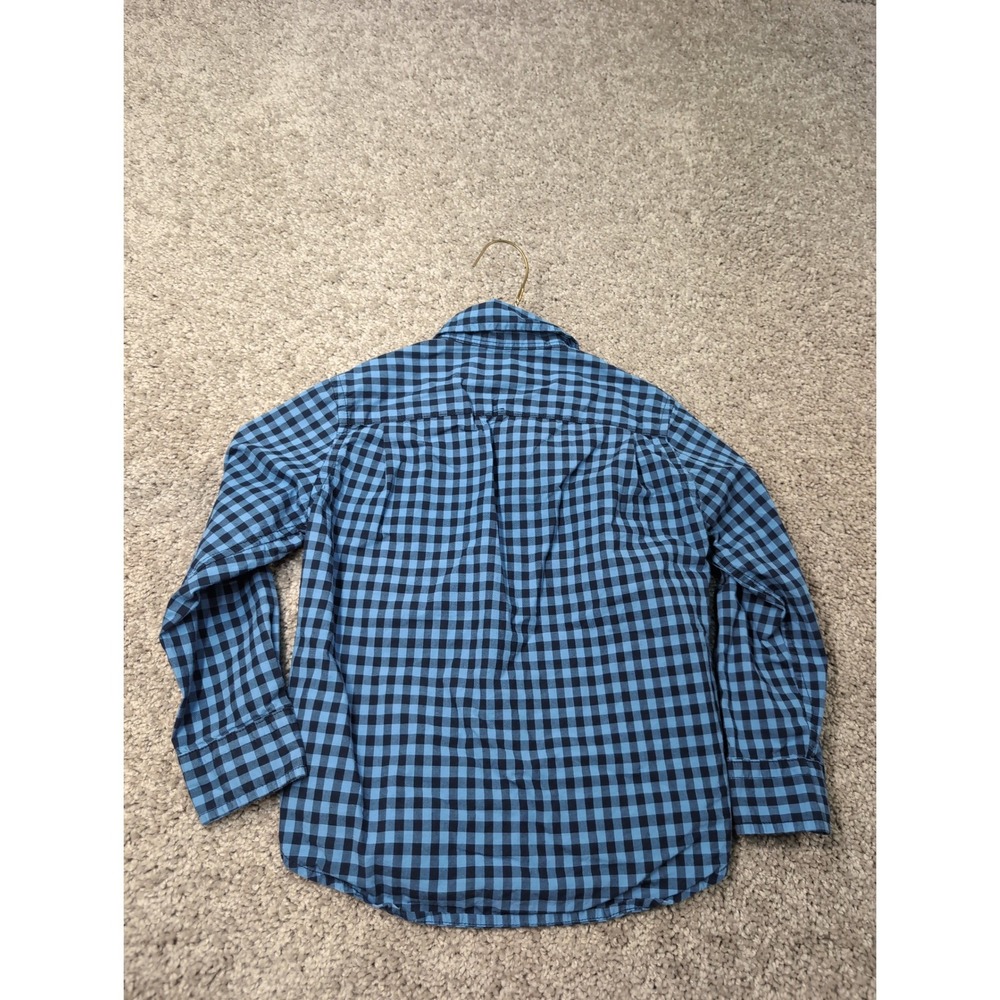 Ralph Lauren Boys Blue Gingham Check Button Down Shirt Long Sleeve 3T Pocket - Picture 6 of 6